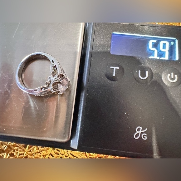 Verragio RING Sterling 925 Silver CZ 1.25carat Engagement wedding Sz 8 5493 P - Picture 6 of 14